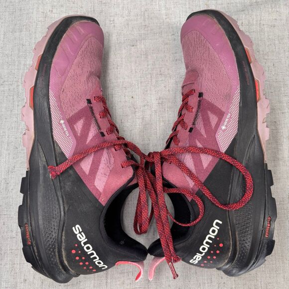 Salomon Outpulse Gore-Tex Hiking Shoes Maroon Black Gorpcore Women’s 10‎ - Picture 11 of 12